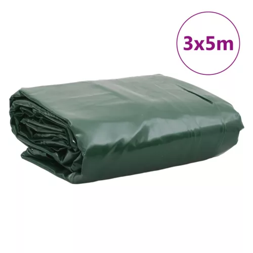Zöld ponyva 3 x 5 m 650 g/m²