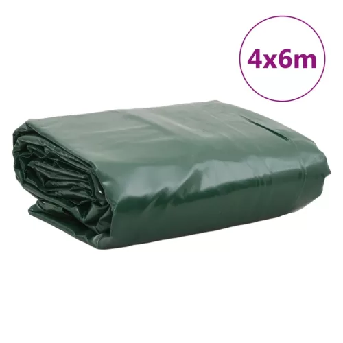 Zöld ponyva 4 x 6 m 650 g/m²