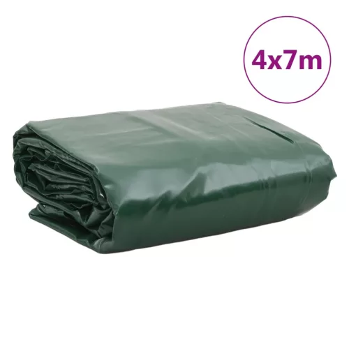 Zöld ponyva 4 x 7 m 650 g/m²