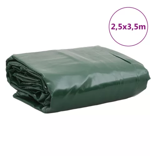 Zöld ponyva 2,5 x 3,5 m 650 g/m²