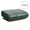Zöld ponyva 3,5 x 5 m 650 g/m²
