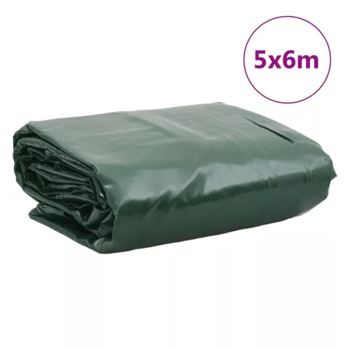 Zöld ponyva 5 x 6 m 650 g/m²
