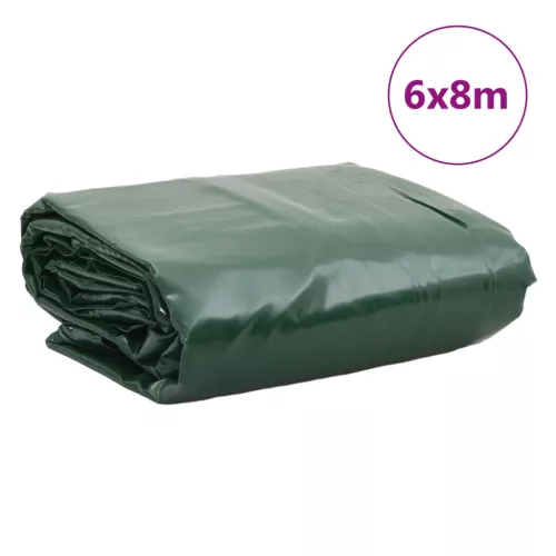 Zöld ponyva 6 x 8 m 650 g/m²