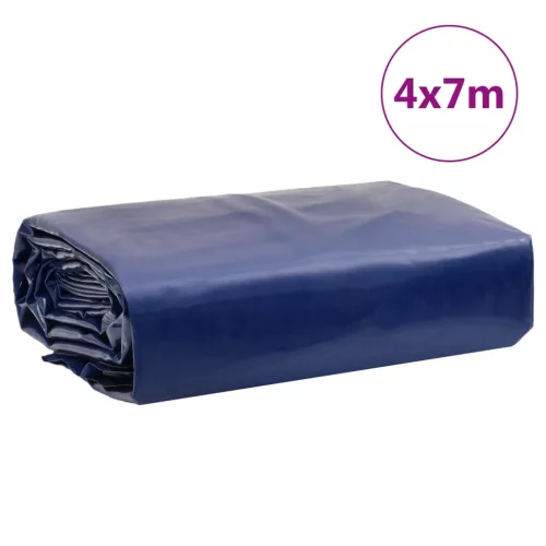 Kék ponyva 4 x 7 m 650 g/m²