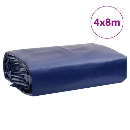 Kék ponyva 4 x 8 m 650 g/m²