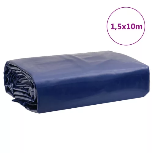 Kék ponyva 1,5 x 10 m 650 g/m²