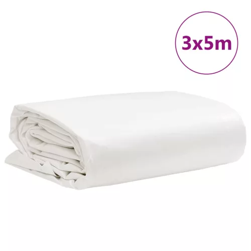 Fehér ponyva 3 x 5 m 650 g/m²
