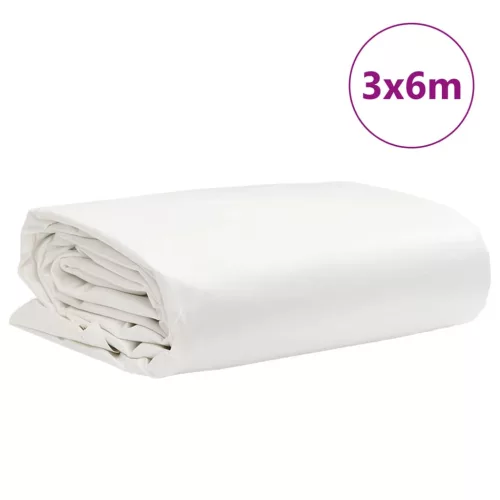 Fehér ponyva 3 x 6 m 650 g/m²