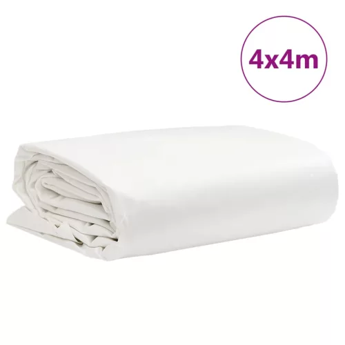 Fehér ponyva 4 x 4 m 650 g/m²