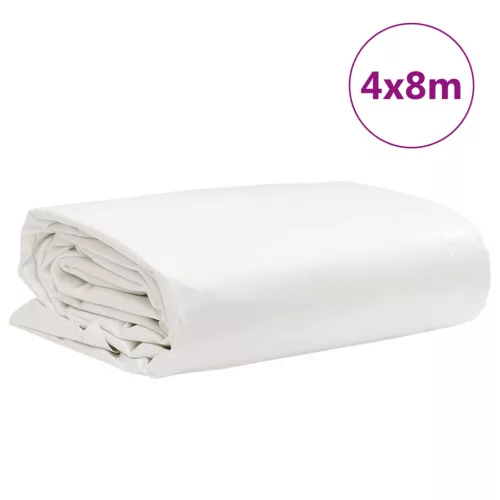 Fehér ponyva 4 x 8 m 650 g/m²