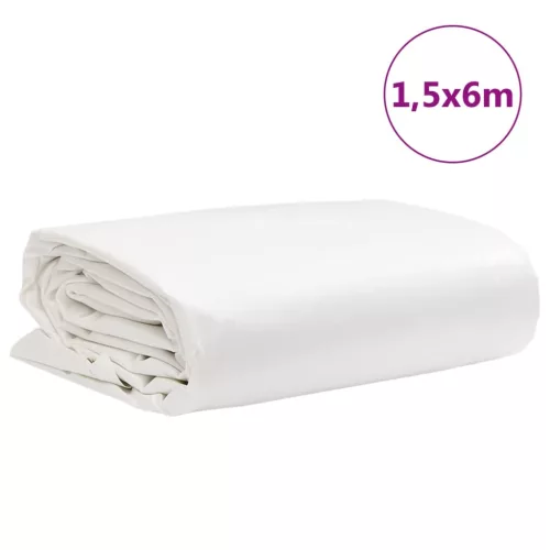 Fehér ponyva 1,5 x 6 m 650 g/m²