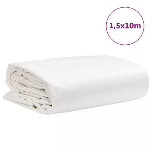 Fehér ponyva 1,5 x 10 m 650 g/m²