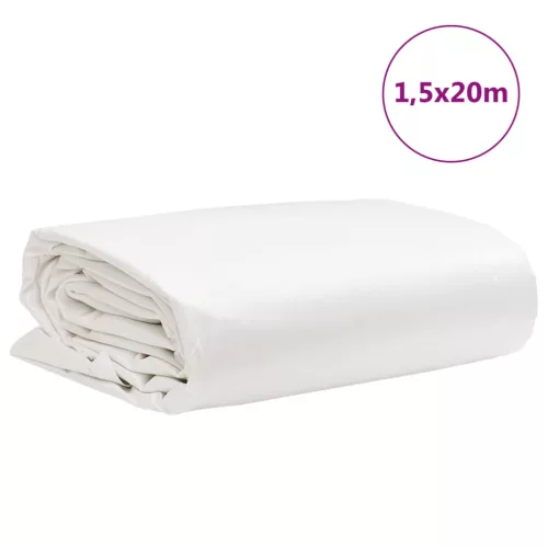 Fehér ponyva 1,5 x 20 m 650 g/m²