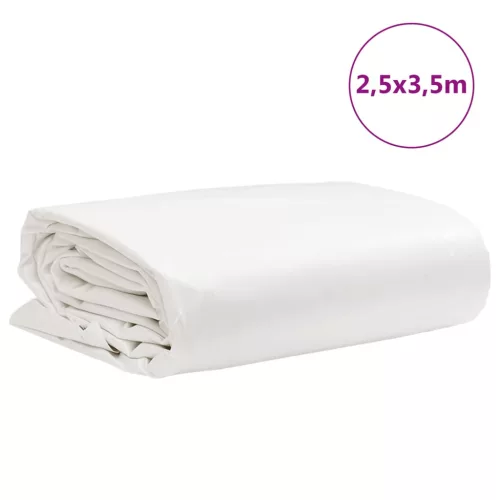 Fehér ponyva 2,5 x 3,5 m 650 g/m²
