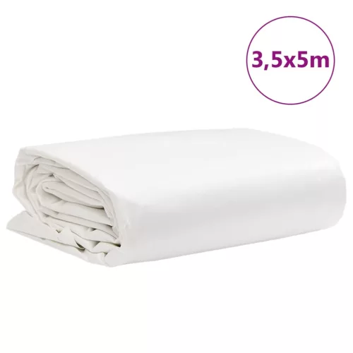 Fehér ponyva 3,5 x 5 m 650 g/m²