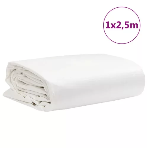 Fehér ponyva 1 x 2,5 m 650 g/m²