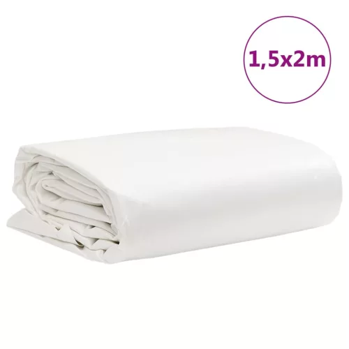 Fehér ponyva 1,5 x 2 m 650 g/m²