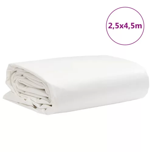 Fehér ponyva 2,5 x 4,5 m 650 g/m²