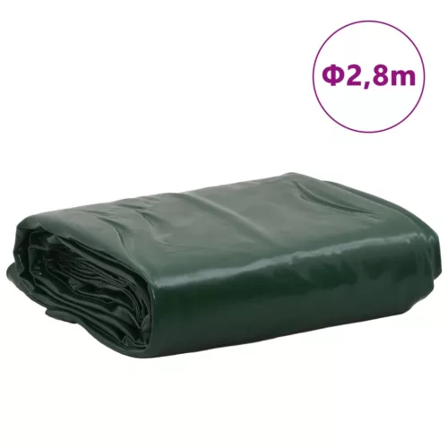 Zöld ponyva Ø 2,8 m 650 g/m²