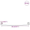 Zöld ponyva Ø 2,8 m 650 g/m²