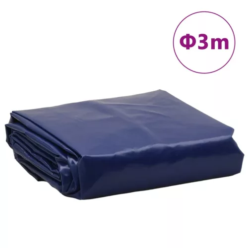 Kék ponyva Ø 3 m 650 g/m²