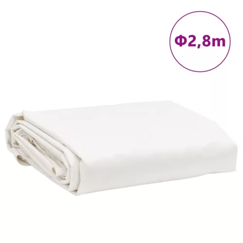 Fehér ponyva Ø 2,8 m 650 g/m²