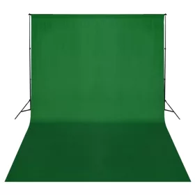 Zöld háttértartó állványrendszer 500 x 300 cm
