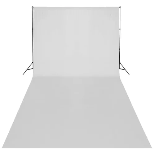 Stúdiófelszerelés 600 x 300 cm-es fehér háttérrel és lámpával
