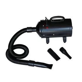 Fekete 3 fúvókás kutya szárítógép 2400 W