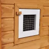Kültéri nagyméretű nyúlketrec/kisállatketrec egy házikóval
