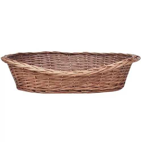 Természetes színű fűzfa kutyakosár/kisállatágy 69 cm