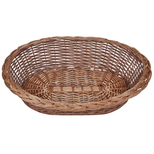 Természetes színű fűzfa kutyakosár/kisállatágy 69 cm