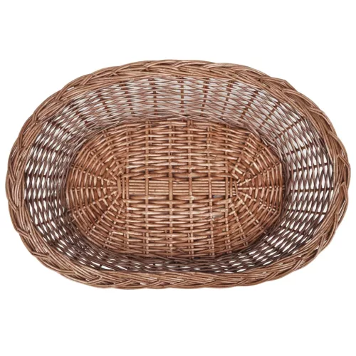Természetes színű fűzfa kutyakosár/kisállatágy 69 cm