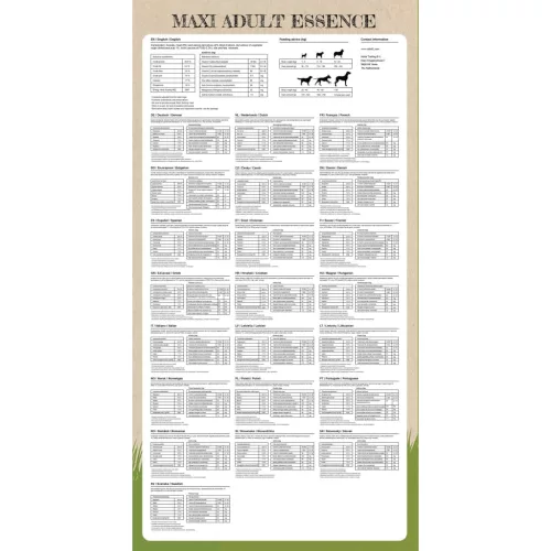 „Maxi Adult Essence Beef & Chicken” prémium kutyatáp 15 kg