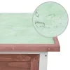 Egyszintes barna fa kültéri nyúlketrec