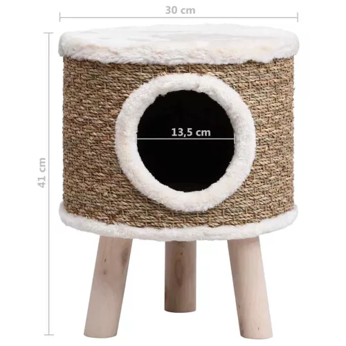 Tengerifű macskabútor falábakkal 41 cm