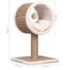 Tengerifű macskabútor felső alagúttal és játékkal 56 cm