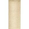 Krémszínű macskabútor szizál kaparófákkal 155 cm