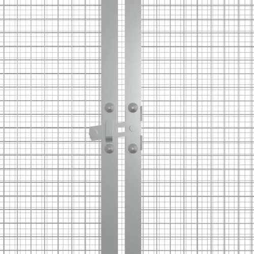 Antracitszürke horganyzott acél csirkeketrec 200x91x100 cm