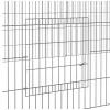 4 paneles horganyzott vas nyúlketrec 433x109x54 cm