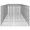 6 paneles horganyzott vas nyúlketrec 327x79x54 cm