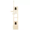 Krémszínű plafonig érő kaparófa 277-303 cm