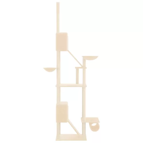 Krémszínű plafonig érő kaparófa 277-303 cm
