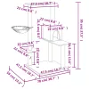 Krémszínű macskabútor szizál kaparófákkal 95 cm
