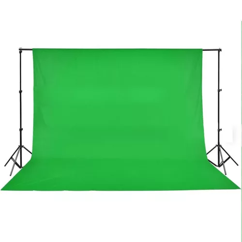 Zöld pamut háttér blueboxhoz állvány nélkül 500 x 300 cm