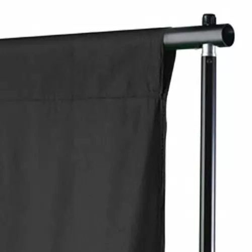 Fekete pamut háttér állvány nélkül 500 x 300 cm