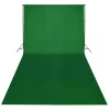 Zöld pamut háttér blueboxhoz állvány nélkül 600 x 300 cm