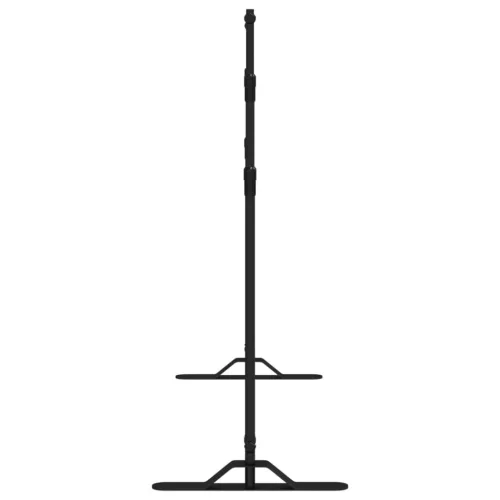 Fekete acél háttérállvány 305x243 cm