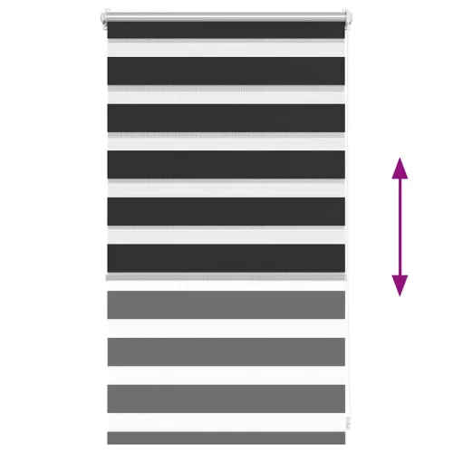 Zebra roló 50 x 100 cm Fekete
