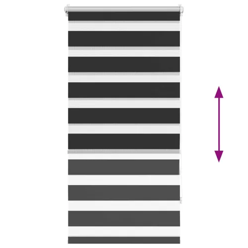 Zebra roló 60 x 120 cm-es Fekete